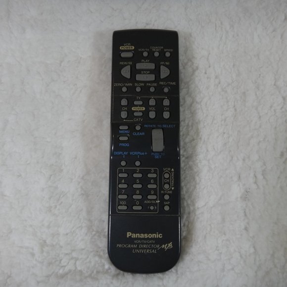 PANASONIC VCR, TV, CATV PROGRAM DIRECTOR MB UNIVERSAL REMOTE CONDTROL W/ VCR+ - Picture 1 of 4